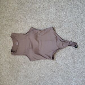 Klassy Network Racerback Ribbed Brown Bramisuit